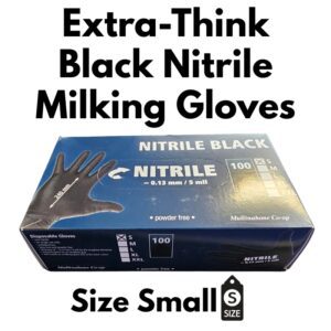 Milking gloves for dairy hygiene